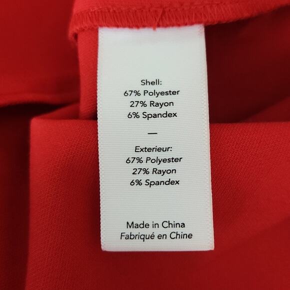 Likely Women's Red Studded Sleeveless Manhattan Bodycon Mini Dress Size 2 - Picture 9 of 11